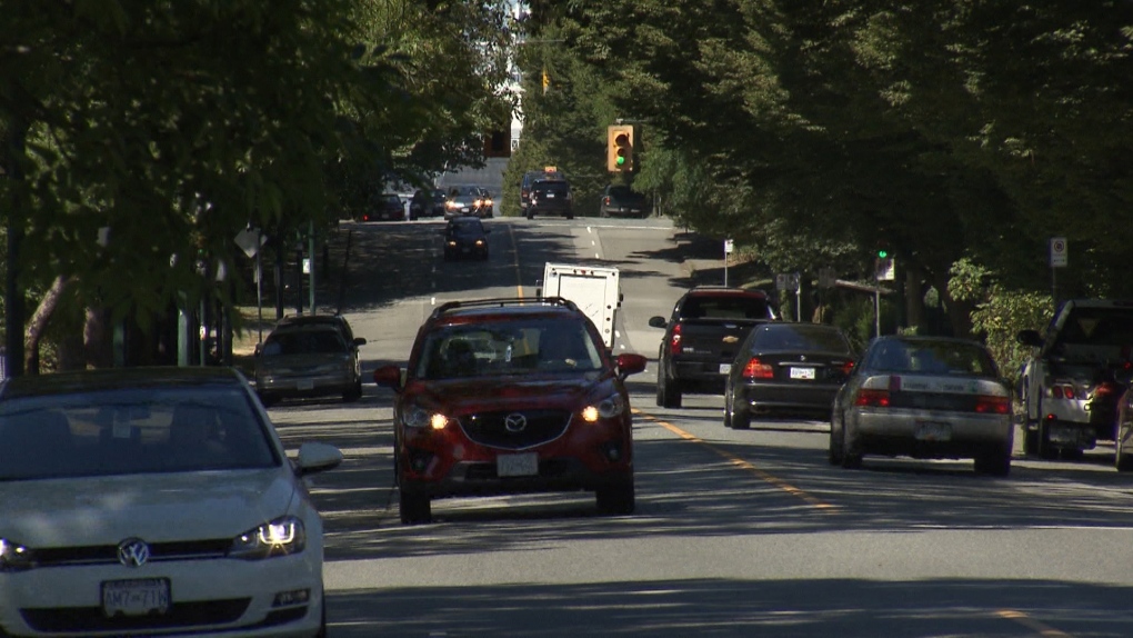 A Car drives down Vancouver’s Prior Street.
Photo: CTV