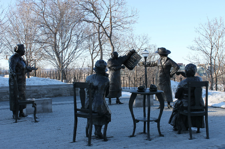 Famous Five sculpture in Calgary AB. Image Source: X.com